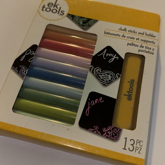 🆕 EK TOOLS - Chalk Sticks & Magnetic Holder - School Teacher Crafts EKTools - Picture 2 of 7
